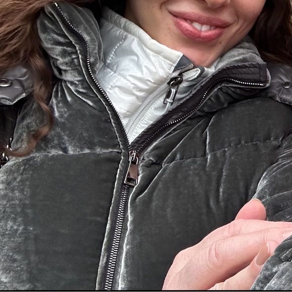 Moncler Velvet Puffer Jacket - Picture 8 of 8